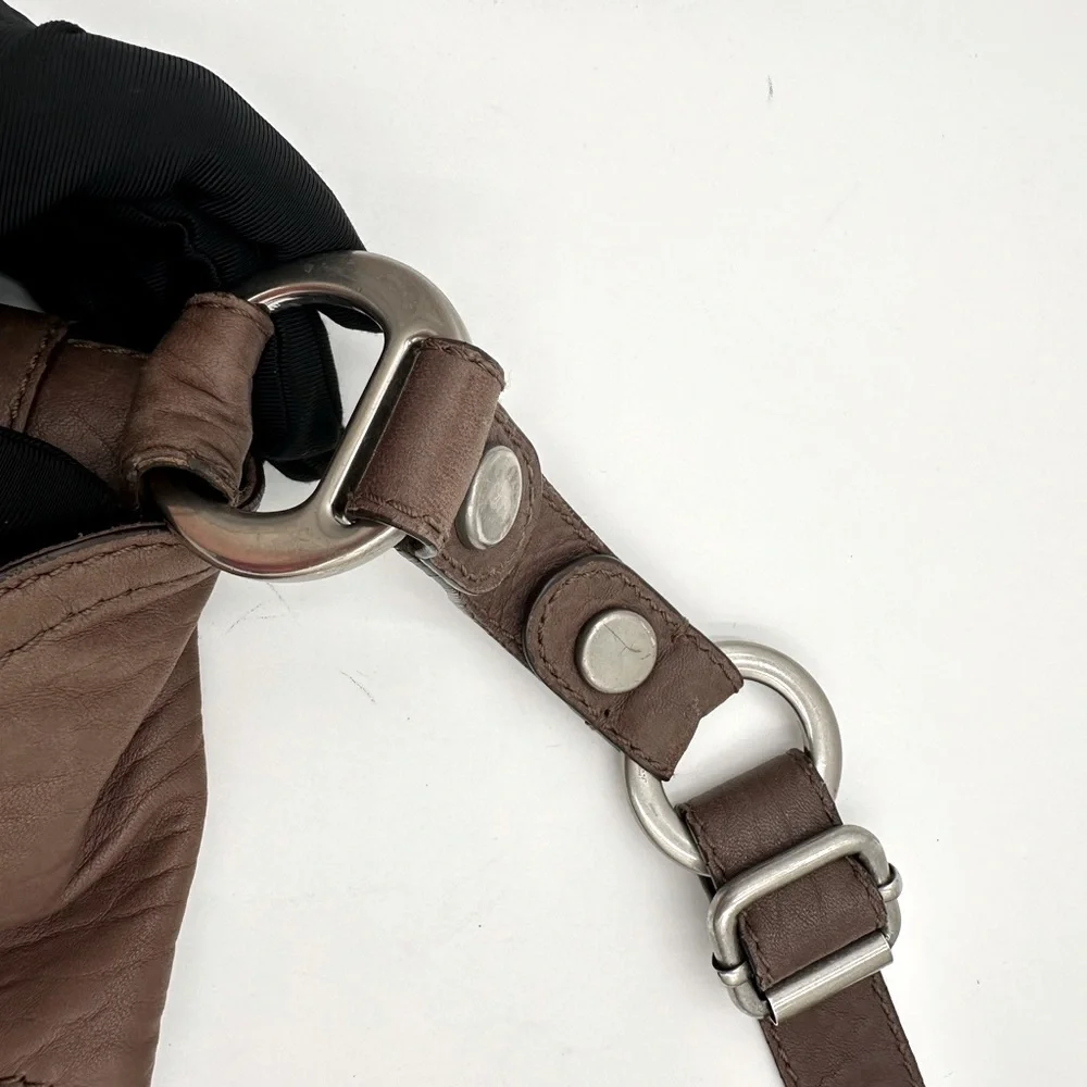 Vintage Fossil Fifty Four Leather Hobo Crossbody
